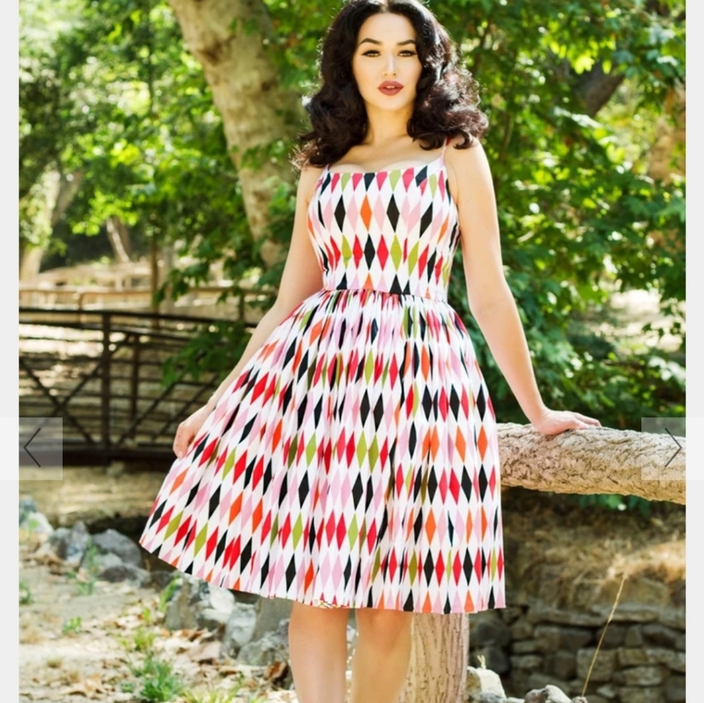 NWT - 1950s Harlequin Jenny dress